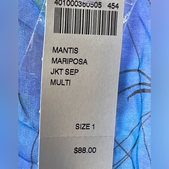 Chico’s Mantis Mariposa L/S Cardigan SEP MULTI; NWT; M/8 - Picture 8 of 11